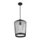 Z-Lite Lido 1 Light Pendant, Matte Black And Clear Seeded 342P13-MB - alternate 4